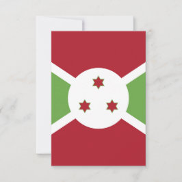 Cartão De Agradecimento Bandeira do Burundi