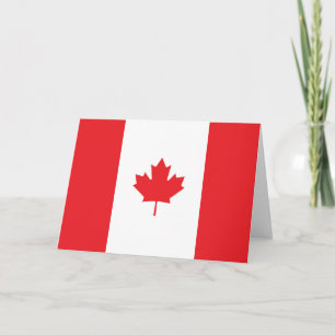 Cartão De Agradecimento Bandeira do Canadá