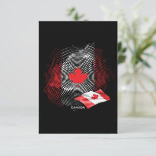 Cartão De Agradecimento bandeira do Canadá