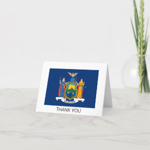 Cartão De Agradecimento Bandeira do Estado de Nova York