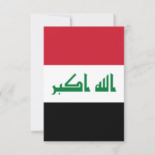 Cartão De Agradecimento Bandeira do Iraque