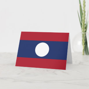 Cartão De Agradecimento Bandeira do Laos