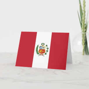 Cartão De Agradecimento Bandeira do Peru
