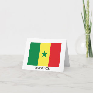 Cartão De Agradecimento Bandeira do Senegal