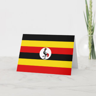Cartão De Agradecimento Bandeira do Uganda