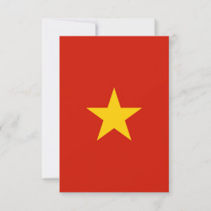 Cartão De Agradecimento bandeira do Vietname
