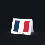 Cartão De Agradecimento Bandeira francesa<br><div class="desc">Bandeira nacional de França.</div>