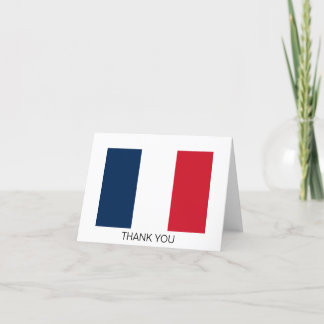 Cartão De Agradecimento Bandeira Francesa