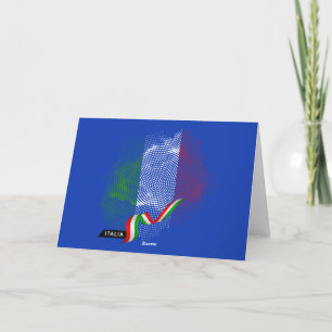 Cartão De Agradecimento bandeira italiana