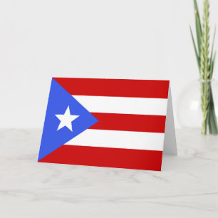 Cartão De Agradecimento bandeira Porto Rico