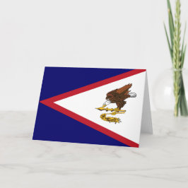 Cartão De Agradecimento bandeira Samoa Americana