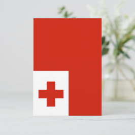Cartão De Agradecimento Bandeira Tonga