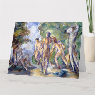 Cartão De Agradecimento Banhistas (Banhistas) por Paul Cézanne Arte Fino