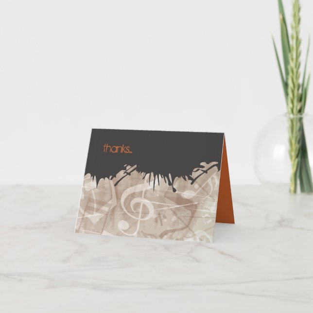 CARTÃO DE AGRADECIMENTO Bar/Bat Mitzvah MELODIA DA (Frente)