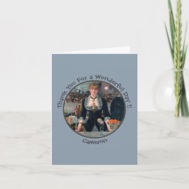 Cartão De Agradecimento Bar de Manet na Coleção do Partido Folies-Bergère