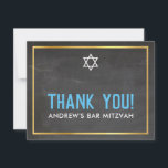 Cartão De Agradecimento BAR FOTO MITZVAH obrigado inteligente negrito cinz<br><div class="desc">pelo kat massard >> kat@simplysweetPAPERIE.com << Uma maneira simples e na moda de dizer obrigado para o seu convidado para assistir ao BAR do seu filho MITZVAH Setup como modelo é simples você adicionar seus próprios detalhes ou clicar no botão personalizar e você pode adicionar ou alterar texto, fontes, tamanhos...</div>