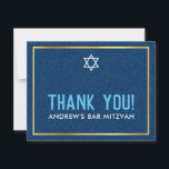Cartão De Agradecimento BAR FOTO MITZVAH obrigado inteligente negrito você<br><div class="desc">pelo kat massard >> WWW.SIMPLYSWEETPAPERIE.COM << Uma maneira simples e na moda de dizer obrigado para o seu convidado para assistir ao BAR do seu filho MITZVAH Setup como modelo é simples você adicionar seus próprios detalhes ou clicar no botão personalizar e você pode adicionar ou alterar texto, fontes, tamanhos...</div>