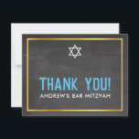 Cartão De Agradecimento BAR MODERNO MITZVAH obrigado audível inteligente q<br><div class="desc">pelo kat massard >> kat@simplysweetPAPERIE.com << Uma maneira simples e na moda de dizer obrigado para o seu convidado para assistir ao BAR do seu filho MITZVAH Setup como modelo é simples você adicionar seus próprios detalhes ou clicar no botão personalizar e você pode adicionar ou alterar texto, fontes, tamanhos...</div>