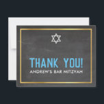 Cartão De Agradecimento BAR MODERNO MITZVAH obrigado audível inteligente q<br><div class="desc">pelo kat massard >> kat@simplysweetPAPERIE.com << Uma maneira simples e na moda de dizer obrigado para o seu convidado para assistir ao BAR do seu filho MITZVAH Setup como modelo é simples você adicionar seus próprios detalhes ou clicar no botão personalizar e você pode adicionar ou alterar texto, fontes, tamanhos...</div>