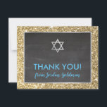 Cartão De Agradecimento BAR MODERNO MITZVAH obrigado sua cinza dourada<br><div class="desc">pelo kat massard >> kat@simplysweetPAPERIE.com << Uma maneira simples e na moda de dizer obrigado para o seu convidado para assistir ao BAR do seu filho MITZVAH Setup como modelo é simples você adicionar seus próprios detalhes ou clicar no botão personalizar e você pode adicionar ou alterar texto, fontes, tamanhos...</div>