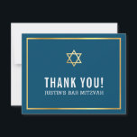 Cartão De Agradecimento BAR MODERNO MITZVAH simples obrigado seu marinho d<br><div class="desc">pelo kat massard >> kat@simplysweetPAPERIE.com << Uma maneira simples e na moda de dizer obrigado para o seu convidado para assistir ao BAR do seu filho MITZVAH Setup como modelo é simples você adicionar seus próprios detalhes ou clicar no botão personalizar e você pode adicionar ou alterar texto, fontes, tamanhos...</div>