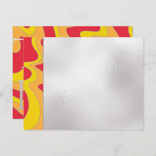 Cartão De Agradecimento Bar ou Bat Mitzvah Obrigado Ondas Elegantes