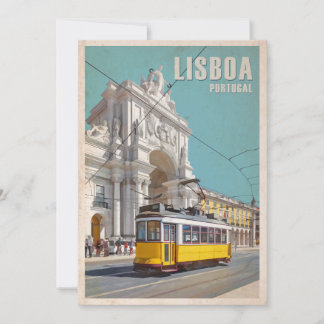 Cartão De Agradecimento Barramento Amarelo, Arca da Rua Augusta. Lisboa, P
