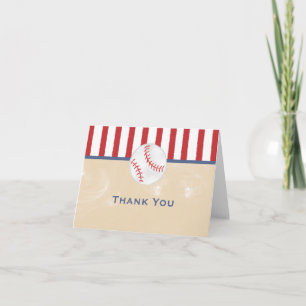 Cartão De Agradecimento Baseball Baby Shower Thank You Card