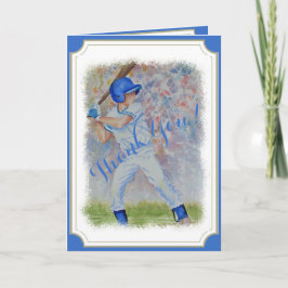 CARTÃO DE AGRADECIMENTO BASEBALL HOME RUN OBRIGADO