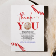 Baseball Oh Boy Blue White Chá de fraldas