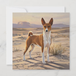 Cartão De Agradecimento Basenji