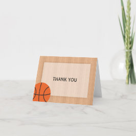 Cartão De Agradecimento Basquete - Obrigado
