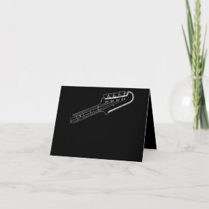 Cartão De Agradecimento Bass Player Bass Guitar Design