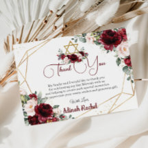 Bat Mitzvah Burgundy Blush - Estrela Dourada Flora