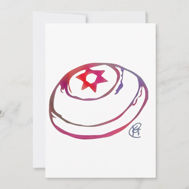 Cartão De Agradecimento Bat Mitzvah Card (Frente)