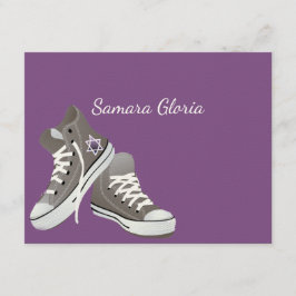 Cartão De Agradecimento Bat Mitzvah, Criadores de Fade Roxos