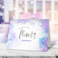 Bat Mitzvah Modern Silver Script Puro Watercolor