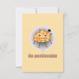 Cartão De Agradecimento Batata Zangada Engraçada – Arte Im-pe-lível