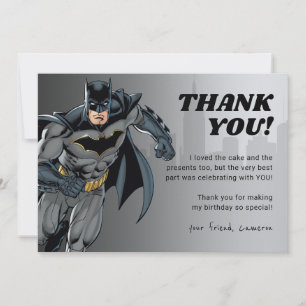 Cartão De Agradecimento Batman Quadro Negro Feliz Aniversário