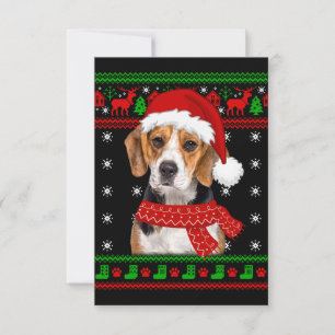 Cartão De Agradecimento Beagle Dog Febre Doce Natal Puppy Dog Lover