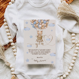 Cartão De Agradecimento Bear Balões Bearam Esperança Chá Obrigado