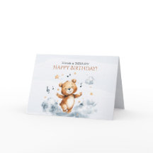 Beary Happy Birthday Folheto