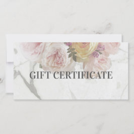 Cartão De Agradecimento Beautique Marble Flower Deluxe Design Gift