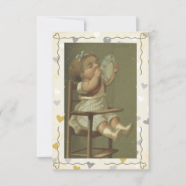 Cartão De Agradecimento Bebê faminto