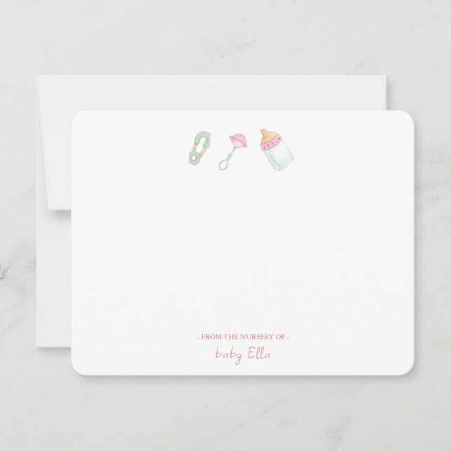 Cartão De Agradecimento Bebês Bonitos do Planador do Enfermeiro (Frente)