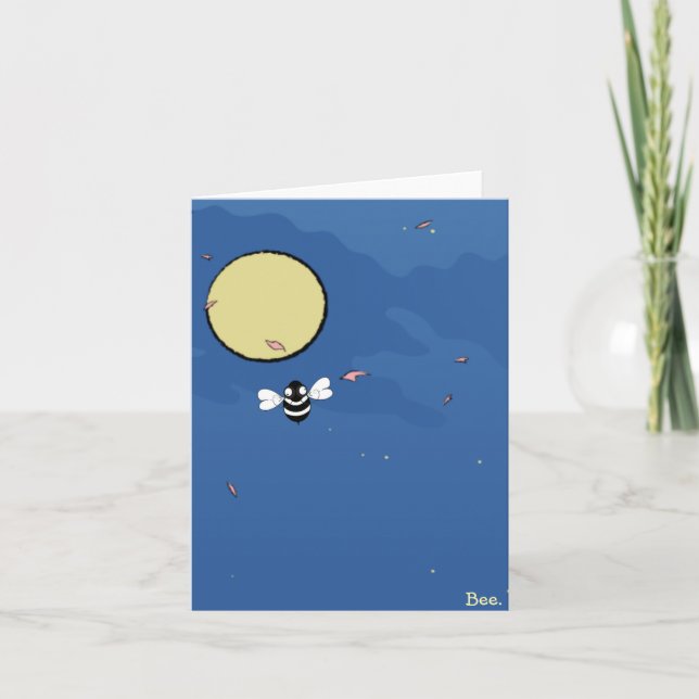 Cartão De Agradecimento Bee. Card (Frente)