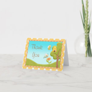 Cartão De Agradecimento Bee Thank You Card