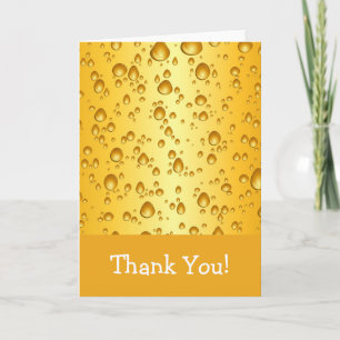 Cartão De Agradecimento Beer Drops Thank You Card
