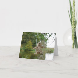 Cartão De Agradecimento Beertje op schommel aan boom