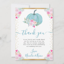 Bela Flor de Abóbora Azul Casamento de Outono